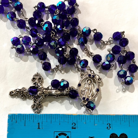 MIRACULOUS ROSARY blue iredescent - Picture 10 of 12